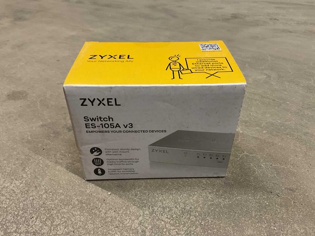 Zyxel es-105a 5-poorts switch (2x) - afbeelding 2 van  2