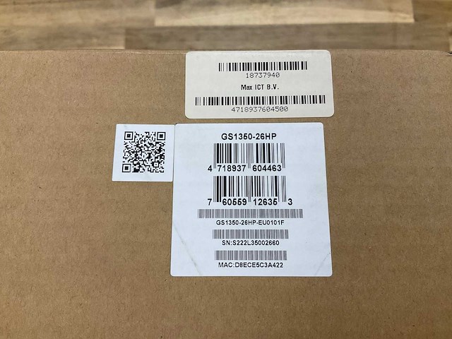 Zyxel gs1350-26hp switch - afbeelding 3 van  3
